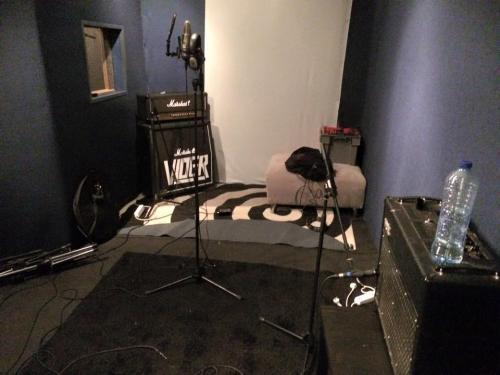 Recording some tracks in ferry's studio